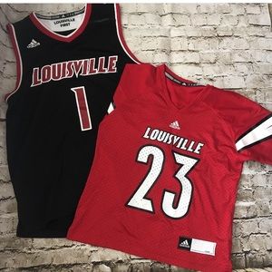 Small louisville cropped football jersey!!